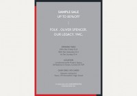 Sample Sale up to 80% off 